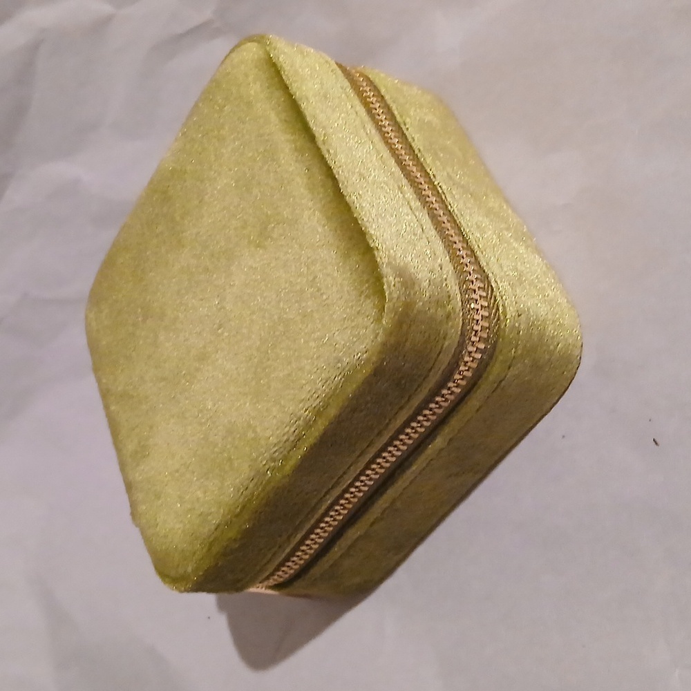 Benevolence Los Angeles Green Velvet Jewelry Case NWOT